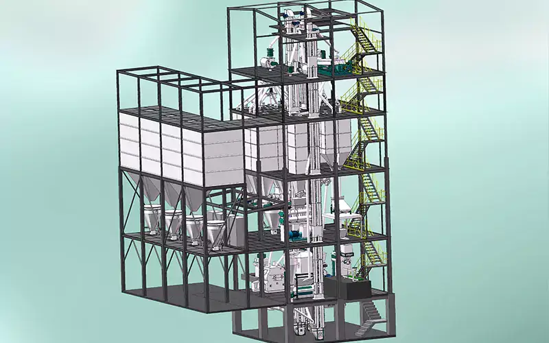 poultry feed pellet plant