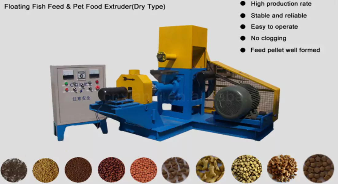 What are the machines used for fish feed formulation