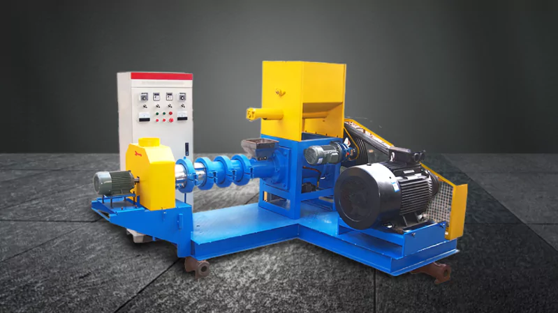 what machine is used in fish feed production