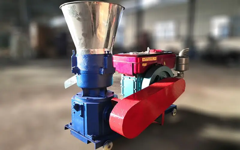 diesel engine flat die pellet mill
