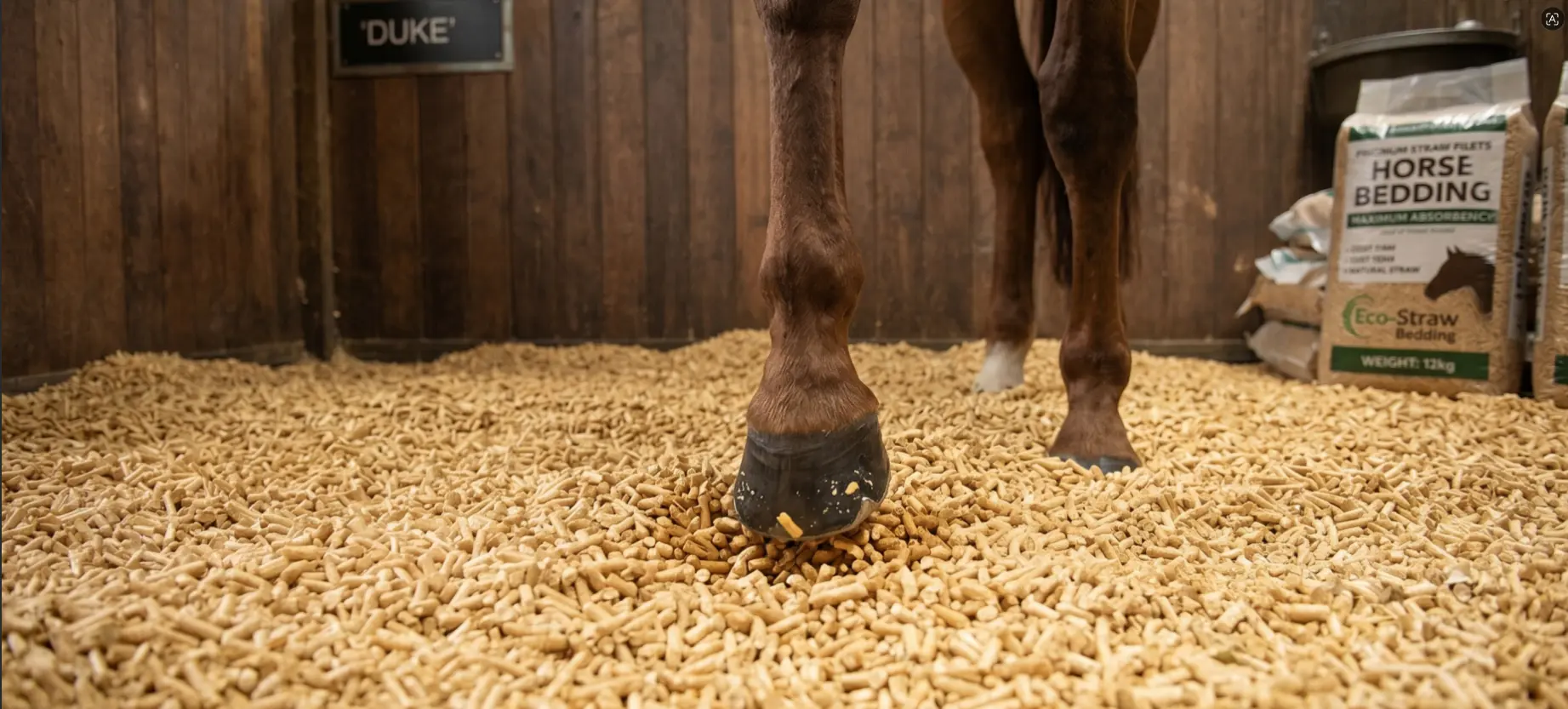 straw pellets bedding for horse