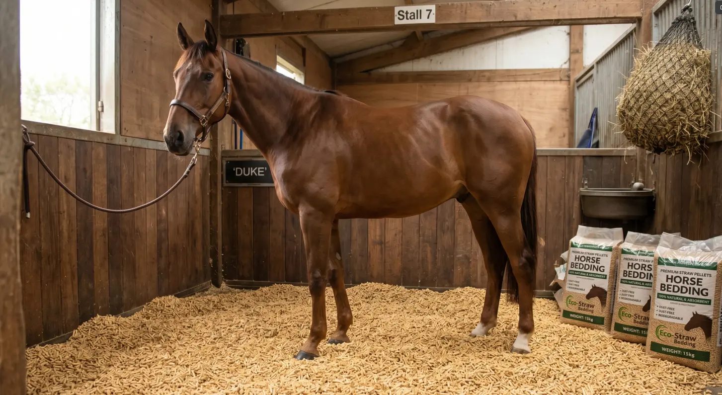straw pellets for horse bedding