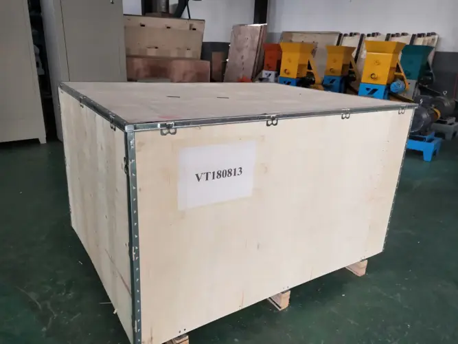 fish feed pellet machine packing export to Spain