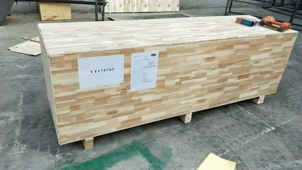 screw conveyor for floating fish feed plant packed in wooden box
